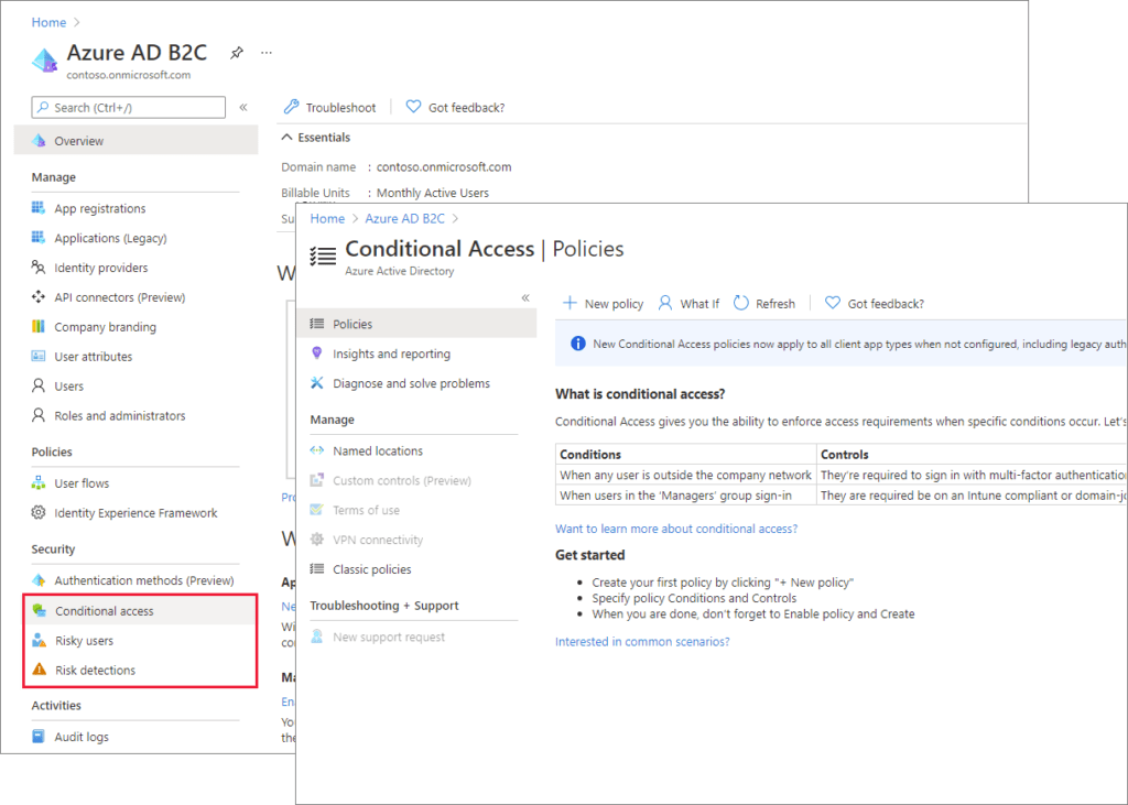 Strengthening Authentication Security through Azure AD B2C Risk-Based Sign-In